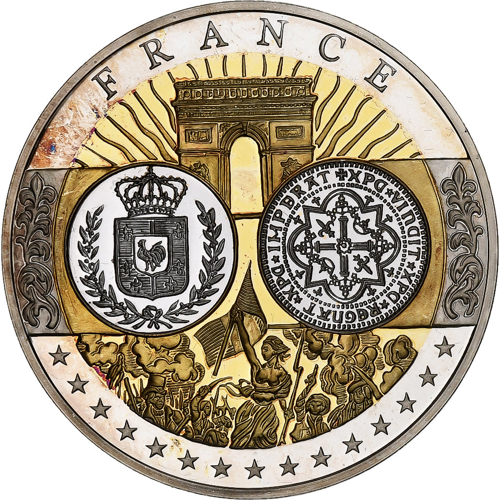 France, Medal, Europa, République Française, Silver, MS(65-70)