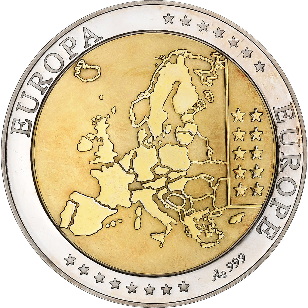 France, Medal, Europa, République Française, Silver, MS(65-70)