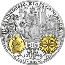 France, Medal, Petit Royal Assis 1290, Silver, MS(65-70)