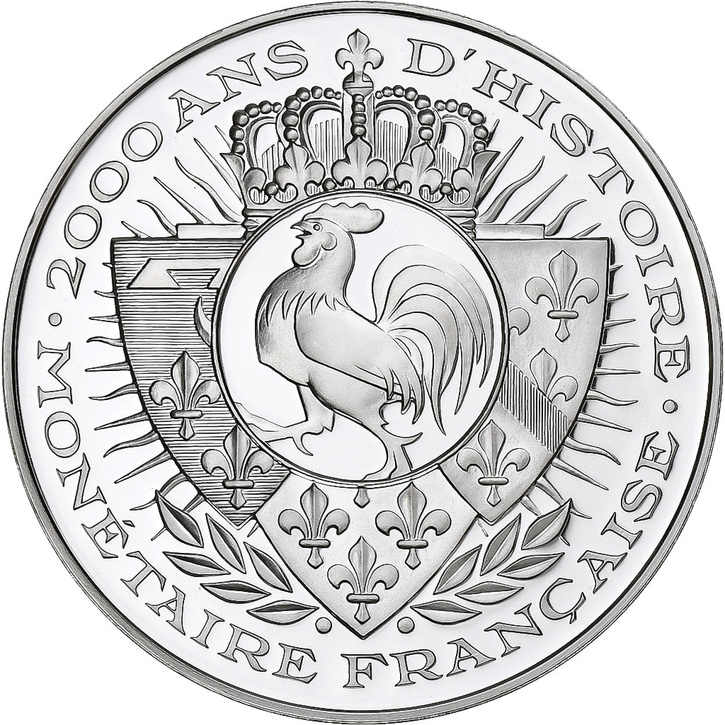 France, Medal, Histoire Monétaire, Lion d'Or, Silver, MS(65-70)