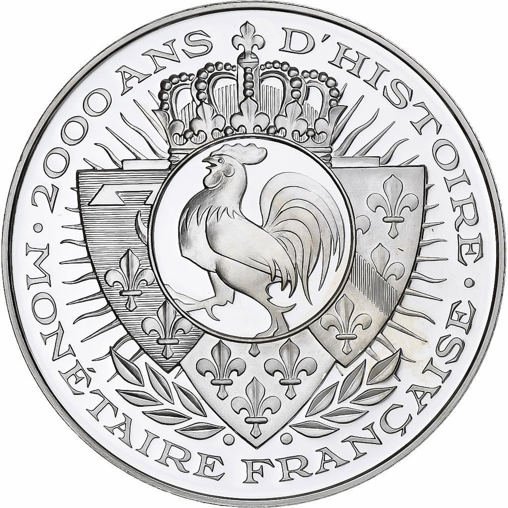 France, Medal, Histoire Monétaire, Obole Louis VIII, Silver, MS(65-70)