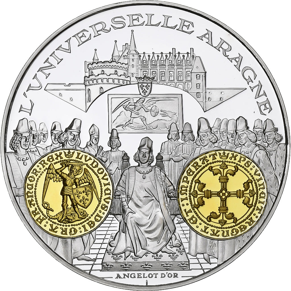 France, Médaille, Histoire Monétaire, Angelot d'Or, Argent, FDC