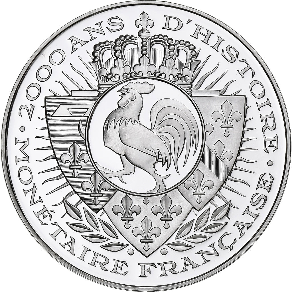 France, Medal, Histoire Monétaire, Renaissance, Ecu d'Or au Soleil, Silver