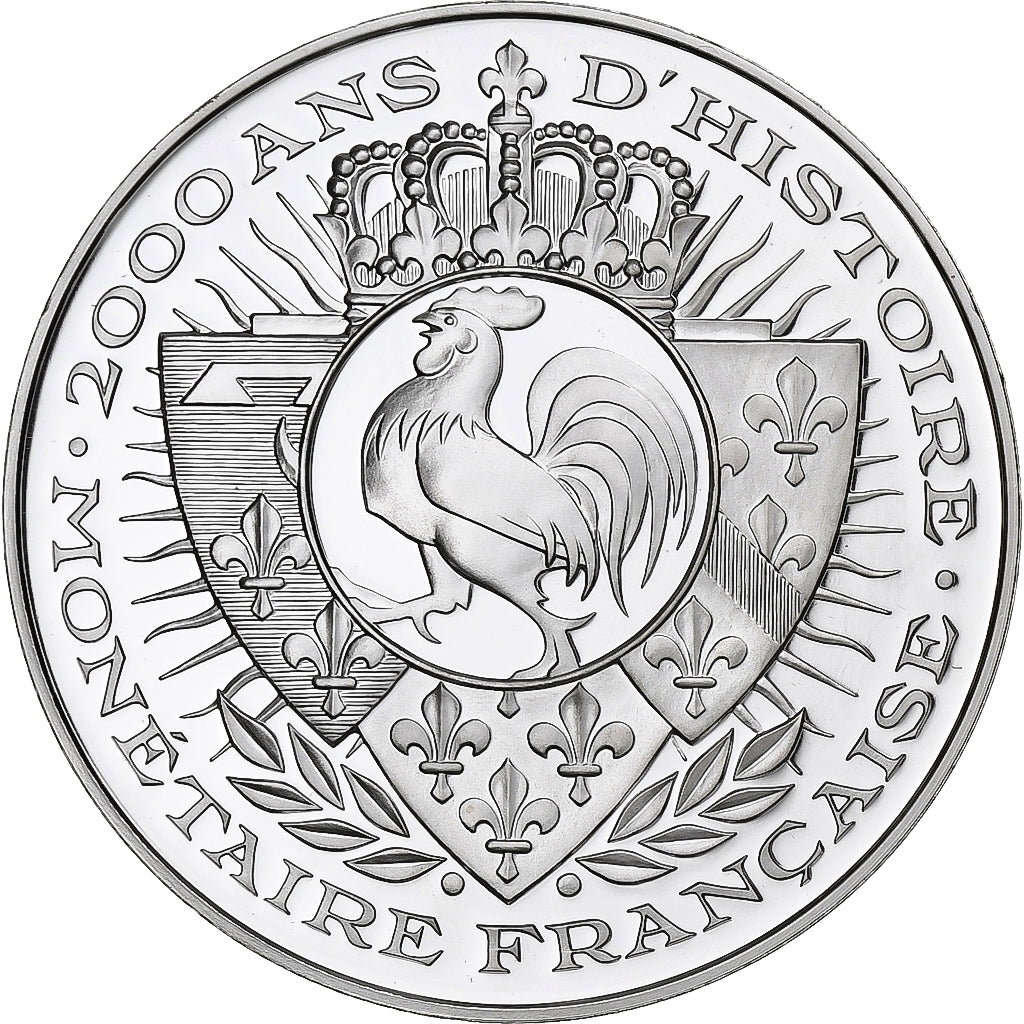 France, Medal, Histoire Monétaire, Denier Pépin le Bref, Silver, MS(65-70)