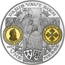 France, Médaille, Histoire Monétaire, Franc-Pied Quadruple, Argent, FDC