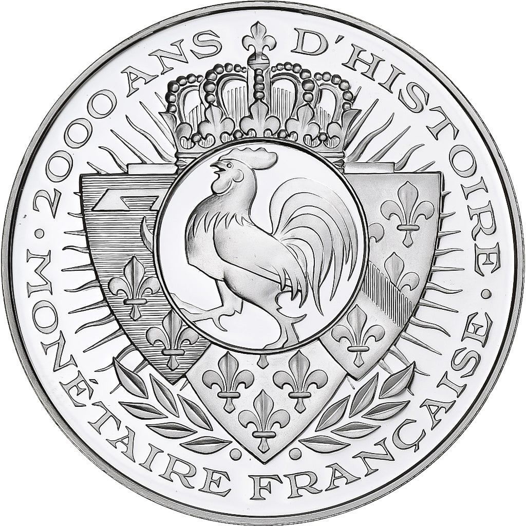 France, Médaille, Histoire Monétaire, Franc-Pied Quadruple, Argent, FDC