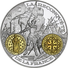 France, Medal, Histoire Monétaire, Royal d'Or, Silver, MS(65-70)