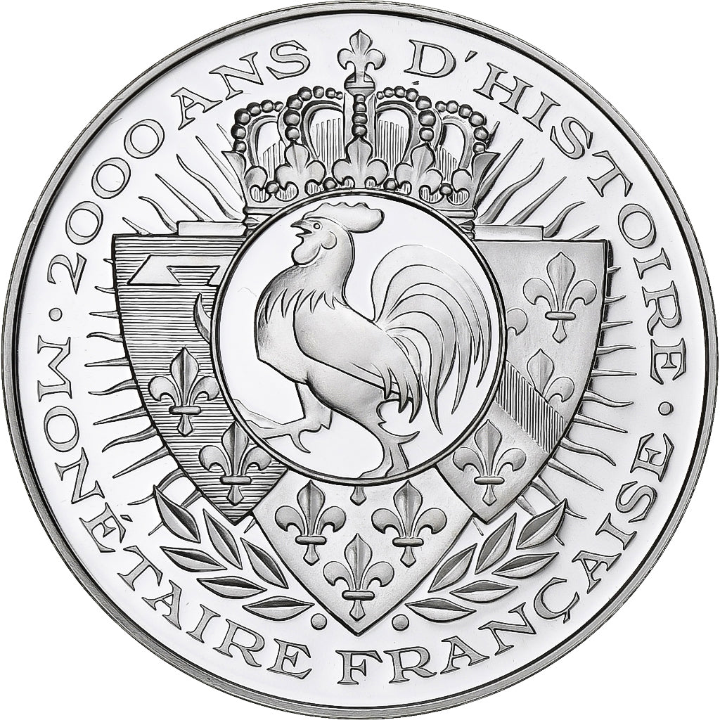 France, Medal, Histoire Monétaire, Royal d'Or, Silver, MS(65-70)