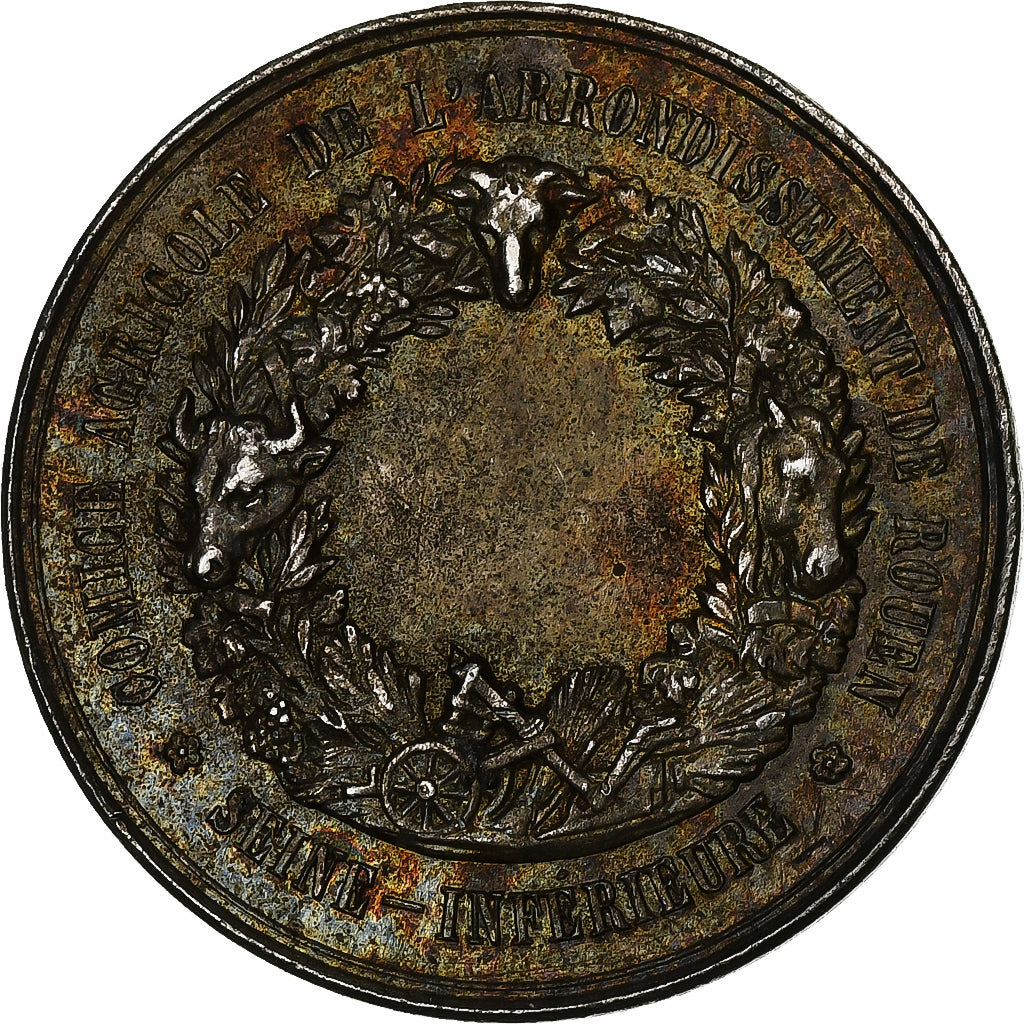 France, Medal, Comice Agricole de Rouen, Silver, Dubois.A, AU(50-53)