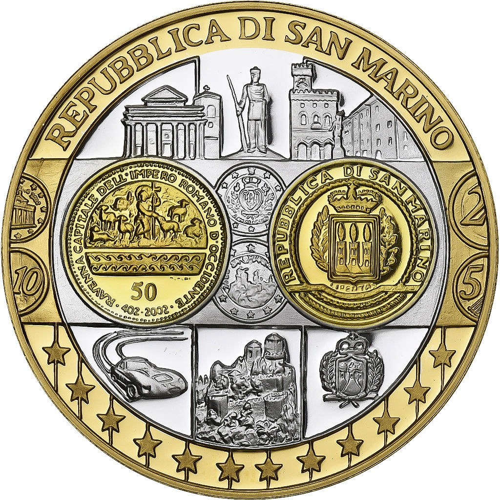 San Marino, Medal, L'Europe, République de San Marin, Silver, FDC, MS(65-70)
