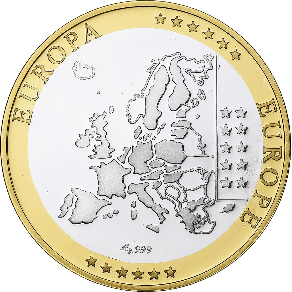San Marino, Medal, L'Europe, République de San Marin, Silver, FDC, MS(65-70)