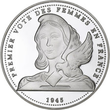 France, Médaille, Premier Vote des Femmes en France, Argent, FDC