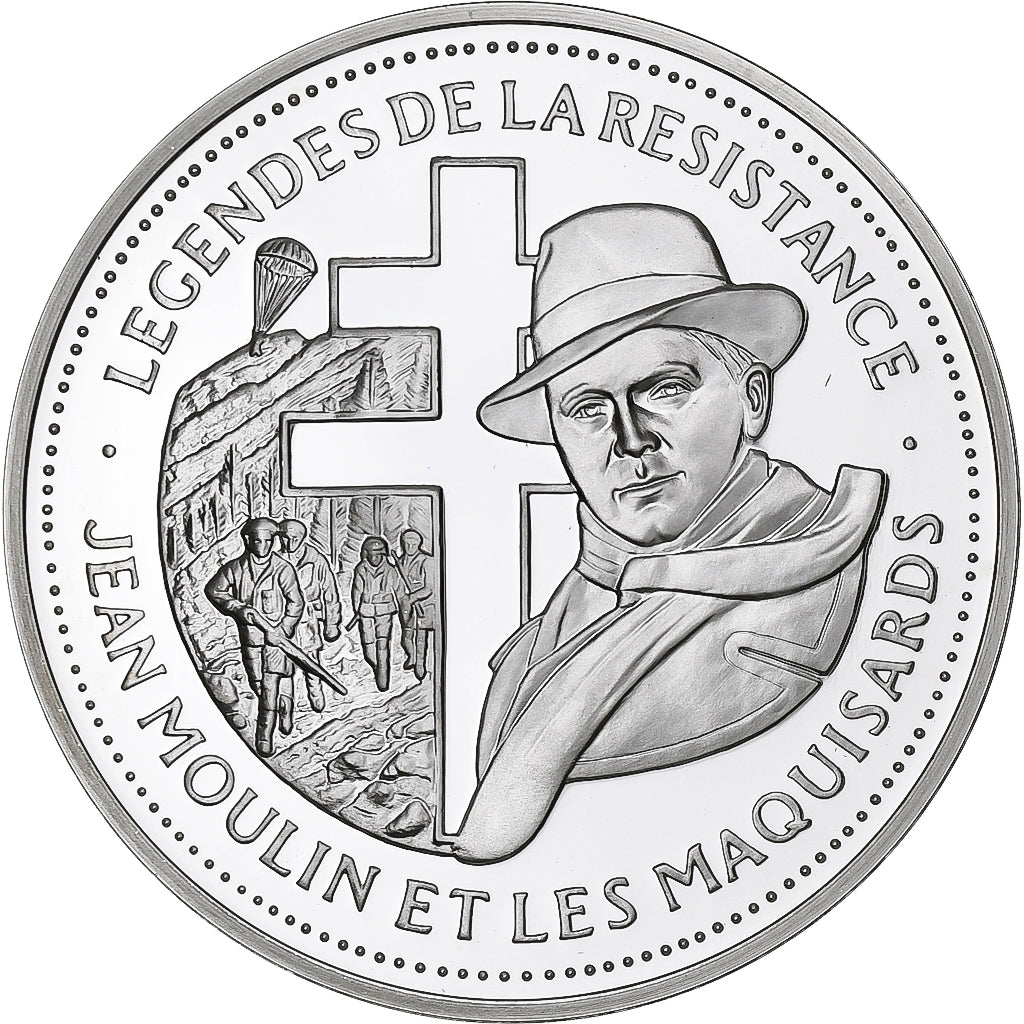 France, Medal, Légendes de la Résistance, Silver, MS(65-70)