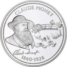 France, Médaille, Peinture, Claude Monet, Argent, FDC