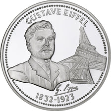France, Medal, Gustave Eiffel, Silver, MS(65-70)