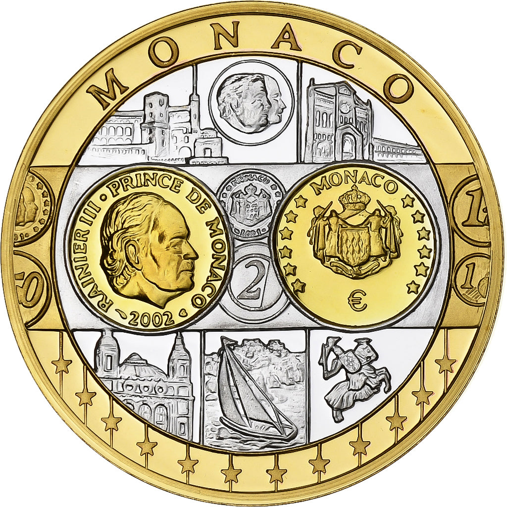 Monaco, Medal, L'Europe, Monaco, Silver Plated Copper, MS(65-70)