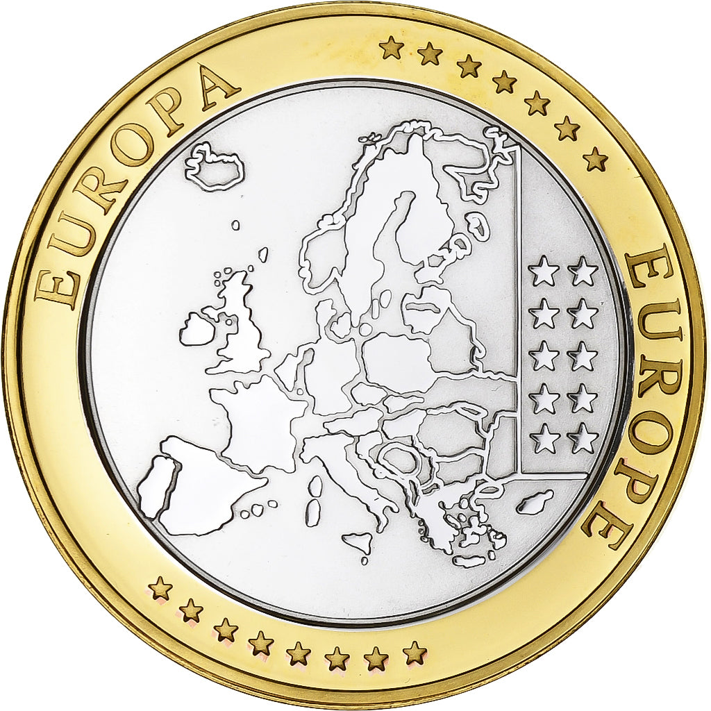 Spagna, medaglia, L'Europe, Espagne, Rame placcato argento, FDC, FDC