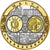 Malta, medalha, L'Europe, Malte, Cobre Revestido a Prata, FDC, MS(65-70)