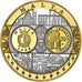 Malta, medal, L'Europe, Malte, Srebro platerowane miedzią, FDC, MS(65-70)
