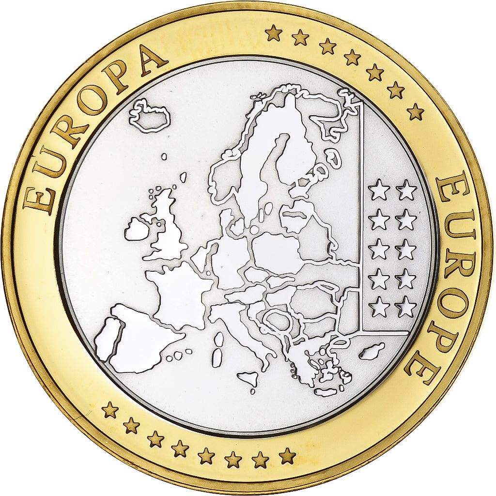 Malta, medal, L'Europe, Malte, Srebro platerowane miedzią, FDC, MS(65-70)