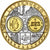 Luxembourg, Médaille, L'Europe, 2003, Cuivre plaqué Argent, FDC
