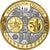 Italie, Médaille, L'Europe, L'Italie, Cuivre plaqué Argent, FDC