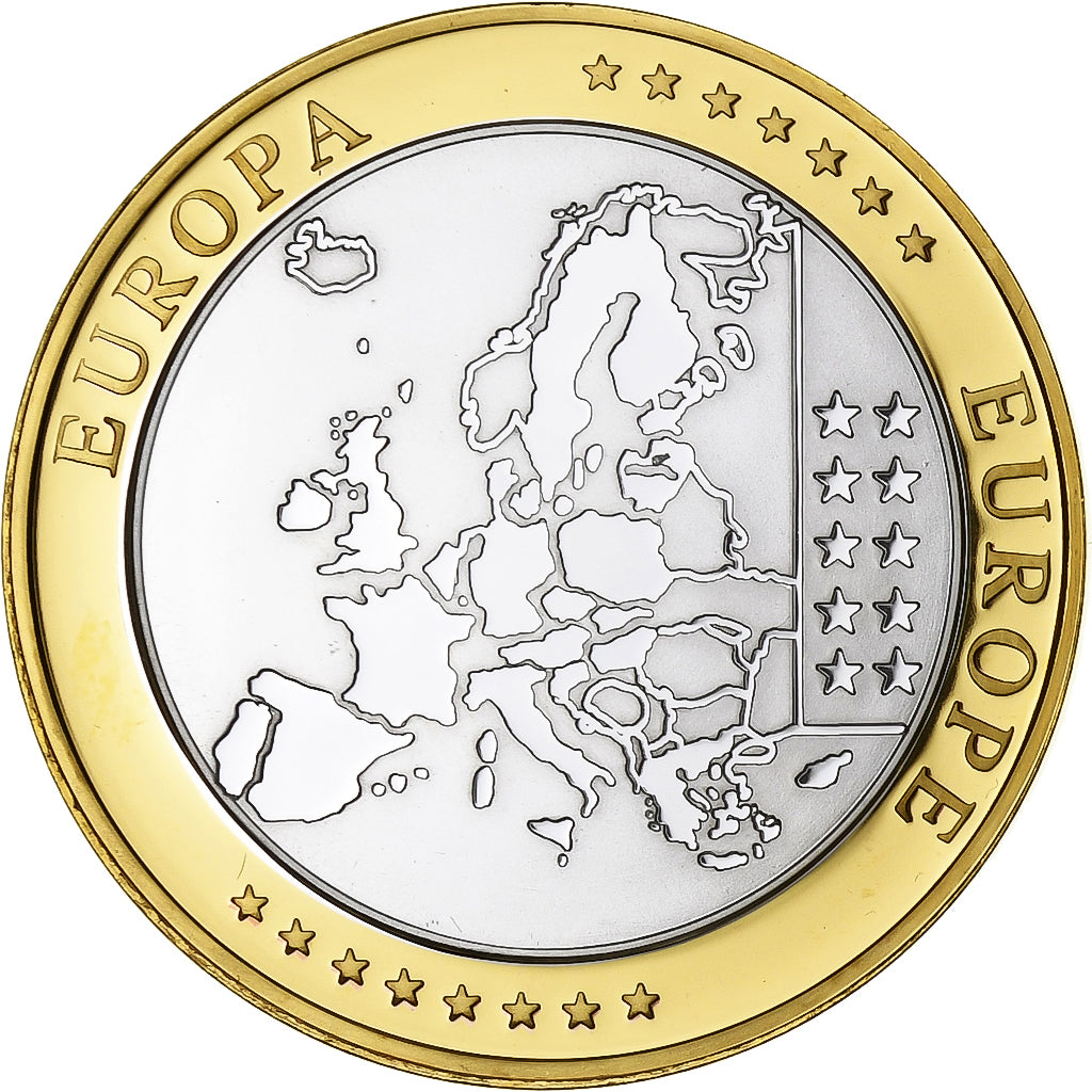 Grèce, Médaille, L'Europe, Cuivre plaqué Argent, FDC