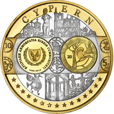 Cypr, medal, L'Europe, 2008, Srebro platerowane miedzią, MS(65-70)