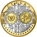 Cypr, medal, L'Europe, 2008, Srebro platerowane miedzią, MS(65-70)
