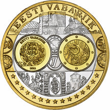 Estonia, Medaille, L'Europe, 2012, Silver Plated Copper, STGL