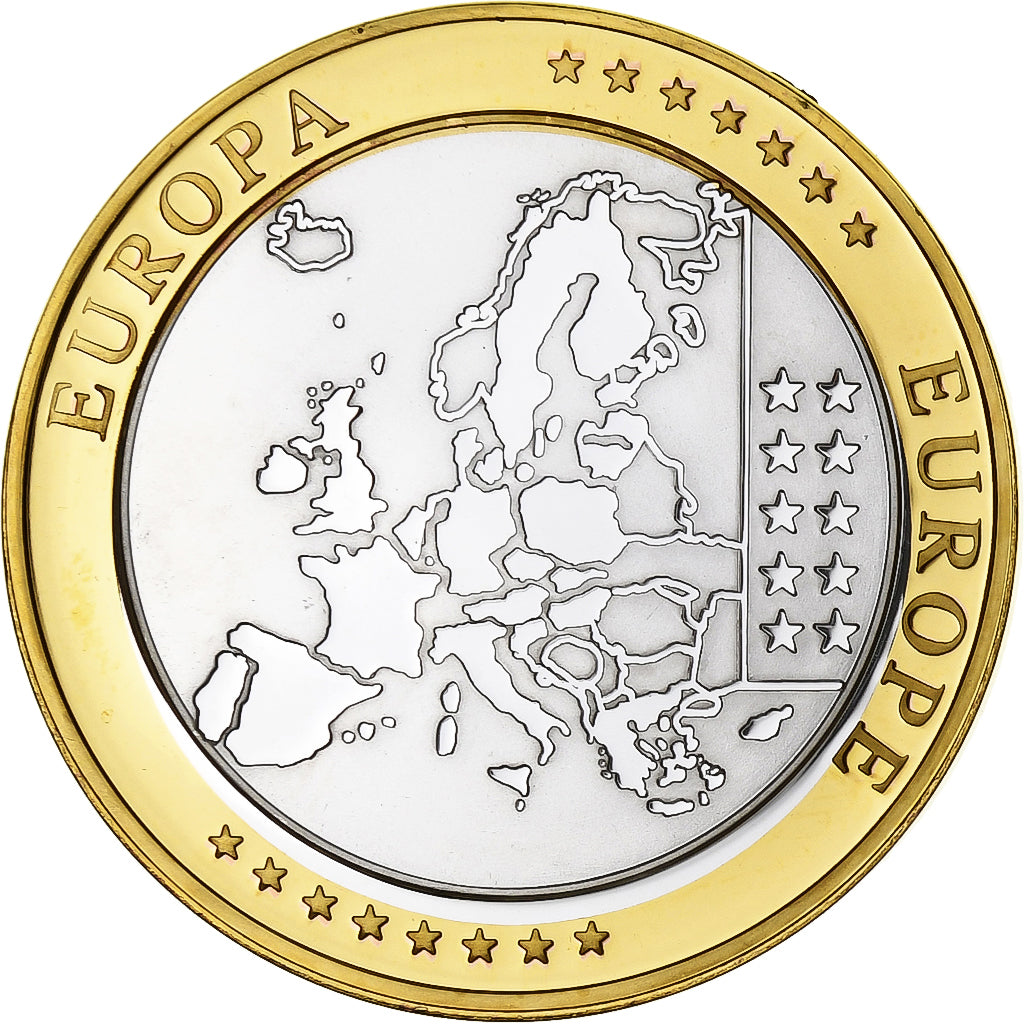 Estonia, Medaille, L'Europe, 2012, Silver Plated Copper, STGL