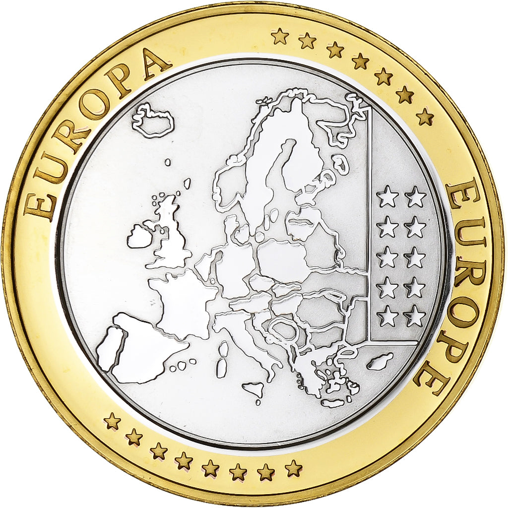 Finland, Medaille, L'Europe, Silver Plated Copper, FDC