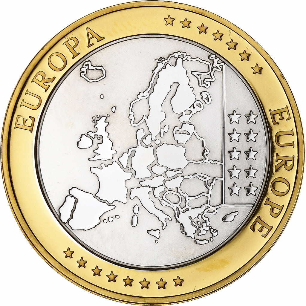 Belgium, Medal, L'Europe, Jonction Nord-Midi, Silver Plated Copper, MS(65-70)