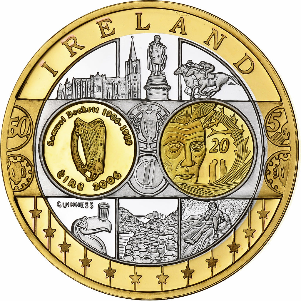Irlande, Médaille, L'Europe, Cuivre plaqué Argent, FDC