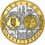 Irlandia, medal, L'Europe, Srebro platerowane miedzią, MS(65-70)