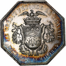 France, Token, Comptoir d'Escompte de l'arrondissement de Lille, 1854, Silver