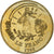 France, Jeton, Du Franc à l'Euro, 2002, Copper-Nickel Gilt, SPL