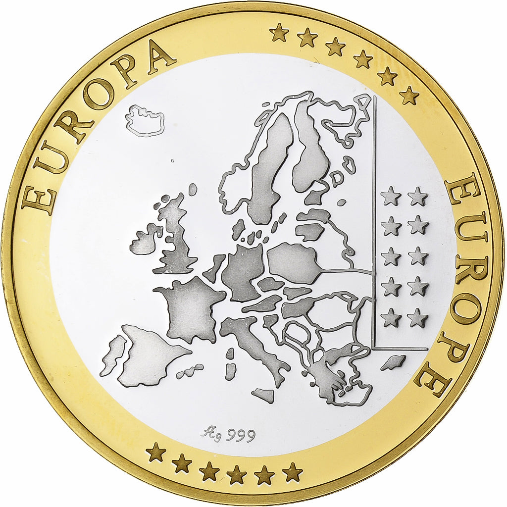 Estonie, Médaille, L'Europe, Argent, FDC