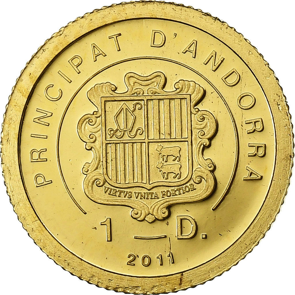 Andorra, Diner, Napoléon Bonaparte, 2011, Gold, MS(65-70)