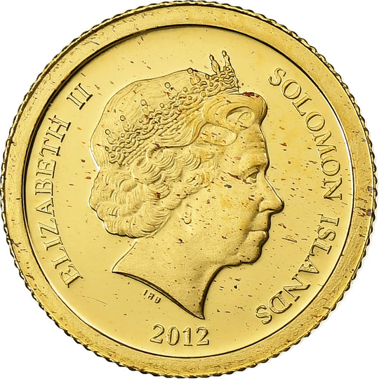 Gold coins featuring Queen Elizabeth II