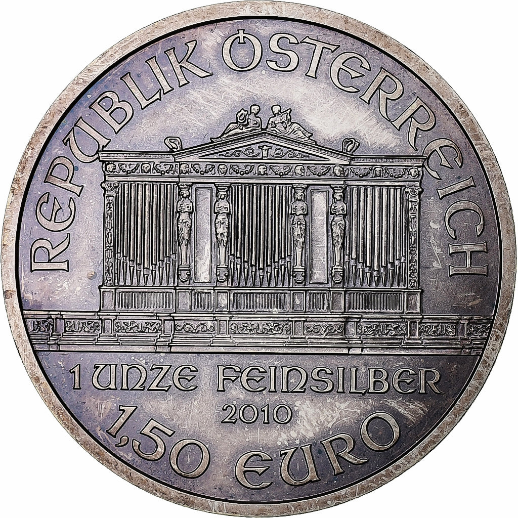 Autriche, 1-1/2 Euro, Orchestre philharmonique, 1 Oz, 2011, Argent, SPL