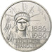 France, 100 Francs, Statue de la Liberté, 1986, Argent, SUP, Gadoury:901