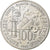 Francja, 100 Francs, Germinal, 1985, Srebro, AU(55-58), Gadoury:900, KM:957