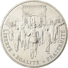 France, 100 Francs, Libération de Paris, 1994, Silver, AU(55-58), Gadoury:935