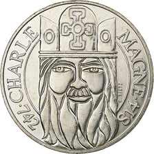 France, 100 Francs, Charlemagne, 1990, Paris, Silver, AU(55-58), Gadoury:905