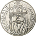 France, 100 Francs, Charlemagne, 1990, Paris, Silver, AU(55-58), Gadoury:905