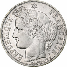 França, 5 Francs, Cérès, 1851, Paris, Prata, EF(40-45), Gadoury:719, KM:761.1