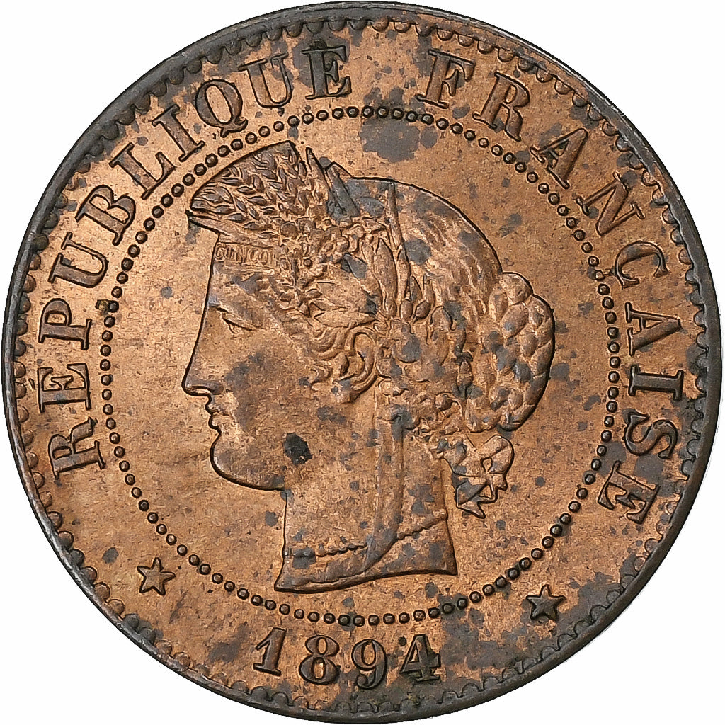 France, Centime, Cérès, 1894, Paris, Bronze, AU(50-53), Gadoury:88, KM:826.1