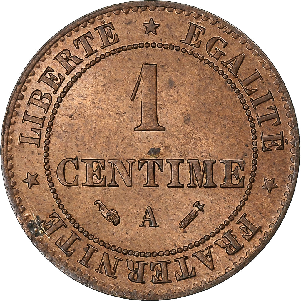 France, Centime, Cérès, 1894, Paris, Bronze, AU(50-53), Gadoury:88, KM:826.1