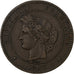 Francia, 10 Centimes, Cérès, 1897, Paris, Bronzo, MB+, Gadoury:265a, KM:815.1